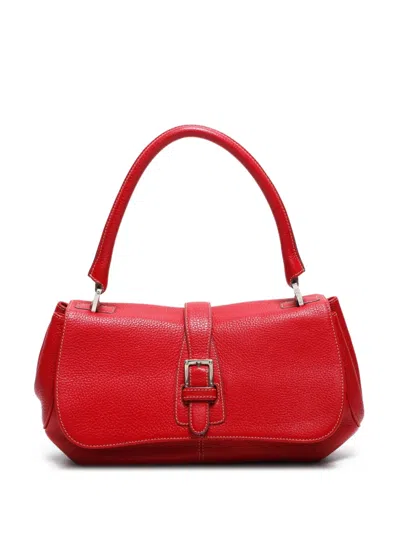 Pre-owned Loewe 2000-2015 Leather Shoulder Bag In Red