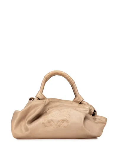 Pre-owned Loewe 2000-2015 Metallic Nappa Aire Hobo Bag In Gold