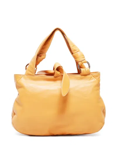 Pre-owned Loewe 2000-2020 Leather Handbag In Yellow