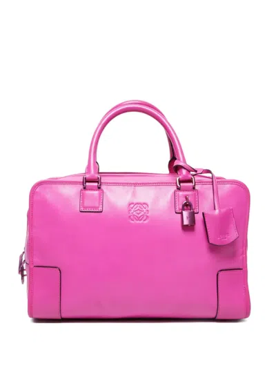 Pre-owned Loewe 2000-2020s Amazona 36 Handbag In Pink