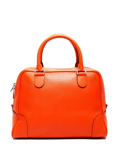 Pre-owned Loewe 2000-2020s Amazona Handbag In Orange