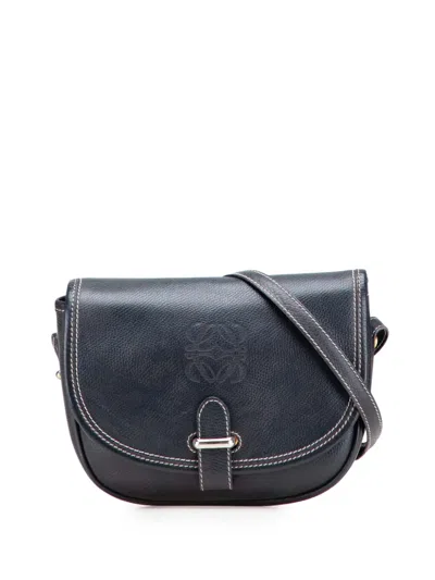 Pre-owned Loewe 2000-2025 Leather Anagram Crossbody Bag