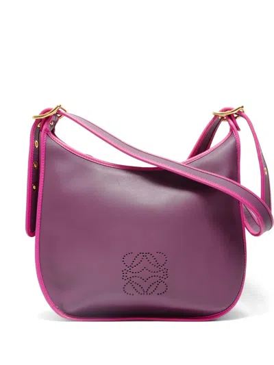 Pre-owned Loewe 2000-2010 Anagram Shoulder Bag In Purple