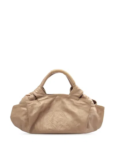 Pre-owned Loewe 2000-2010 Metallic Nappa Aire Hobo Bag In Gold