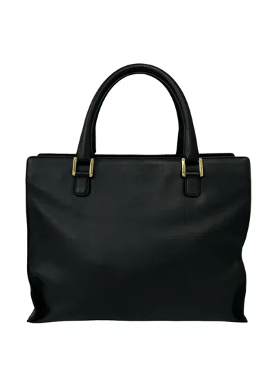Pre-owned Loewe 2000-2026 Anagram Tote Bag In Black