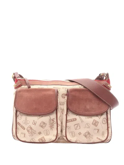 Pre-owned Loewe 2000s 160th Anniversary Crossbody Bag In Neutral