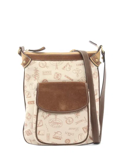 Pre-owned Loewe 2000s 160th Anniversary Shoulder Bag In Neutral