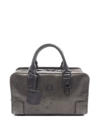 Pre-owned Loewe 2000s 28 Amazona Leather Handbag In Brown