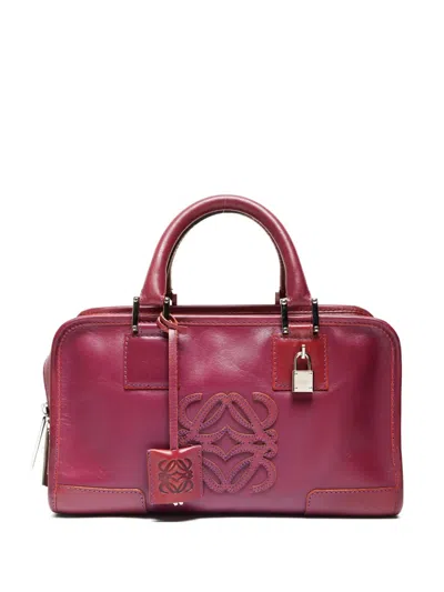 Pre-owned Loewe 2000s 28 Amazona Leather Handbag In Purple