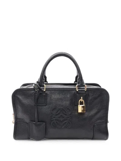 Pre-owned Loewe 2000s 28 Amazona Tote Bag In Black