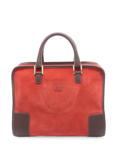 Pre-owned Loewe 2000s 32 Amazona Handbag In Red