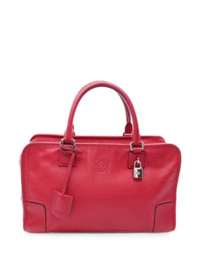 Pre-owned Loewe 2000s 36 Amazona Tote Bag In レッド