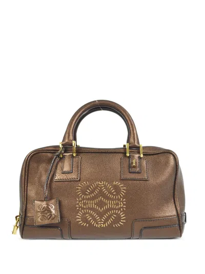 Pre-owned Loewe 2000s Amazona 28 Handbag In Brown