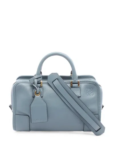 Loewe 2000s Amazona23 Leather Handbag In Blue