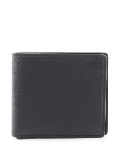 Pre-owned Loewe 2000s Anagram Bi-fold Wallet In Black