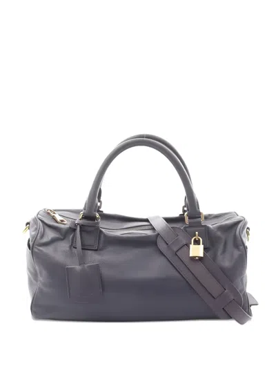 Pre-owned Loewe 2000s Anagram Candy Leather Handbag In Purple