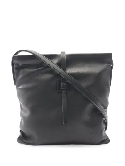 Pre-owned Loewe 2000s Anagram Cross Body Bag In Black