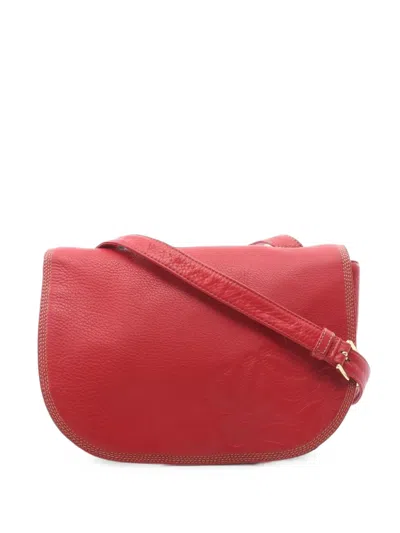 Pre-owned Loewe 2000s Anagram Cross Body Bag In Red