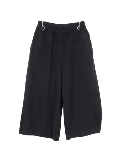 Pre-owned Loewe 2000s Anagram Embroidered Trousers In Black