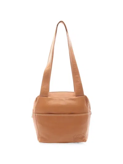 Pre-owned Loewe 2000s Anagram Shoulder Bag In Neutral