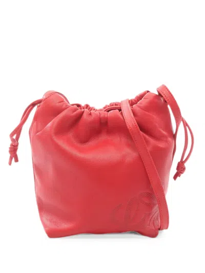 Pre-owned Loewe 2000s Anagram Shoulder Bag In Red