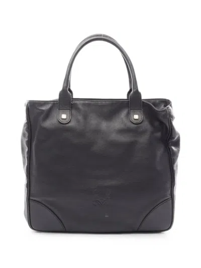 Pre-owned Loewe 2000s Anagram Tote Bag In Black