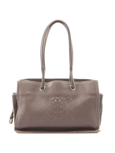 Pre-owned Loewe 2000s Anagram Tote Bag In Brown
