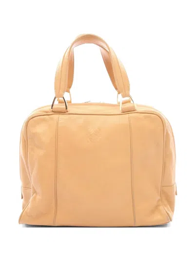 Pre-owned Loewe 2000s Anagram Tote Bag In Neutral