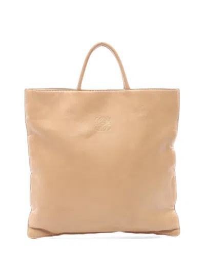 Pre-owned Loewe 2000s Anagram Tote Bag In Neutral