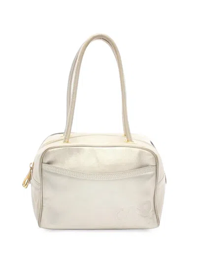 Pre-owned Loewe 2000s Anagram Tote Bag In Neutrals