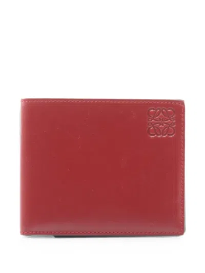 Pre-owned Loewe 2000s Anagram Wallet In Red