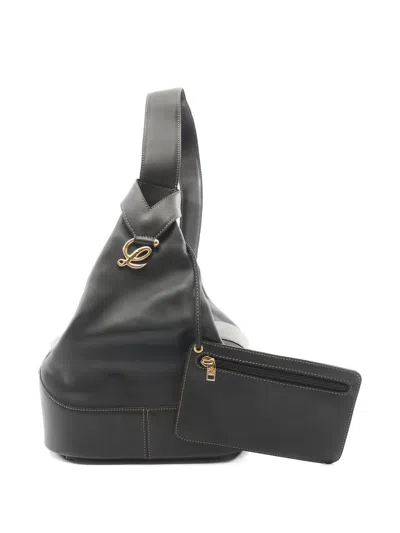 Pre-owned Loewe 2000s Anton Shoulder Bag In Black