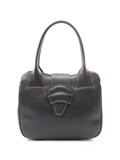 Pre-owned Loewe 2000s Barcelona Shoulder Bag In Black