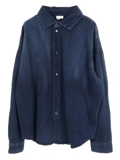 Pre-owned Loewe 2000s Denim Shirt In Blue