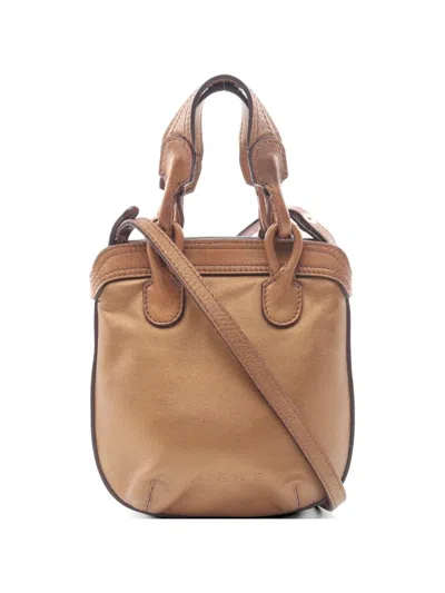Pre-owned Loewe 2000s Fiesta 2way Handbag In Neutral