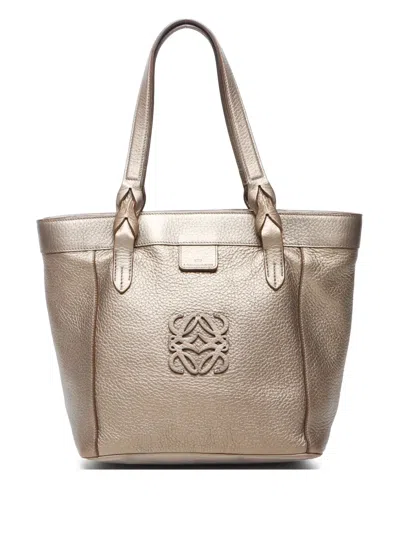 Pre-owned Loewe 2000s Fusta Tote Bag In Gold