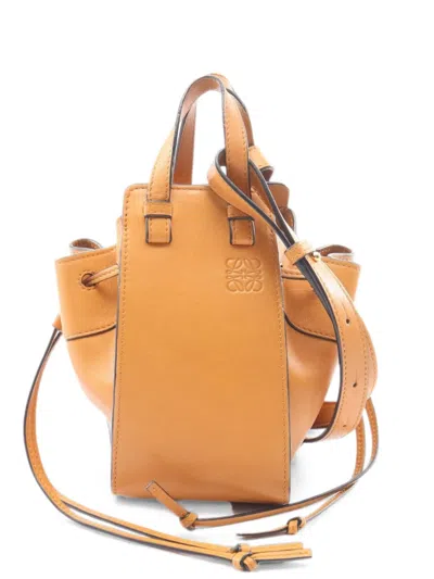 Pre-owned Loewe 2000s Hammock Drawstring Shoulder Bag In Neutral