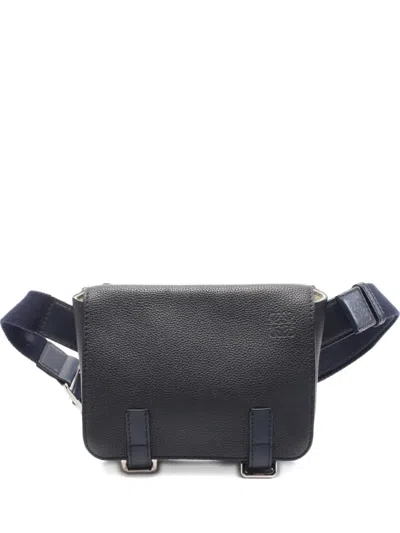 Pre-owned Loewe 2000s Leather Messenger Bag