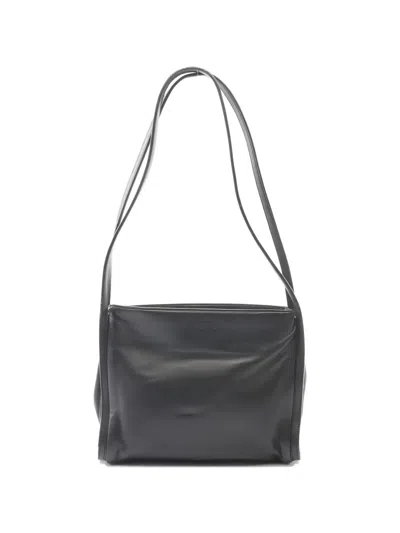 Pre-owned Loewe 2000s Leather Shoulder Bag In Black