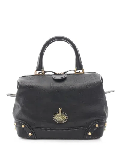 Pre-owned Loewe 2000s Logo-detail Tote Bag In Black