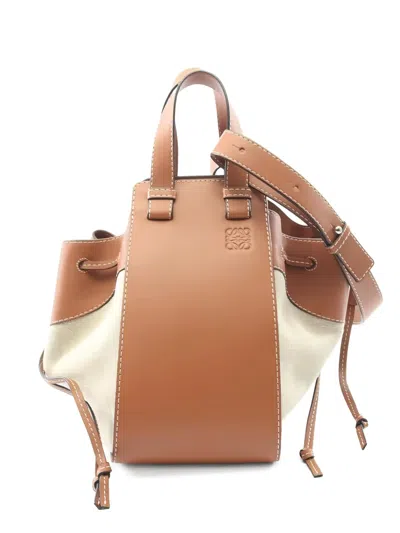 Pre-owned Loewe 2000s Medium Hammock Drawstring Bag In Brown