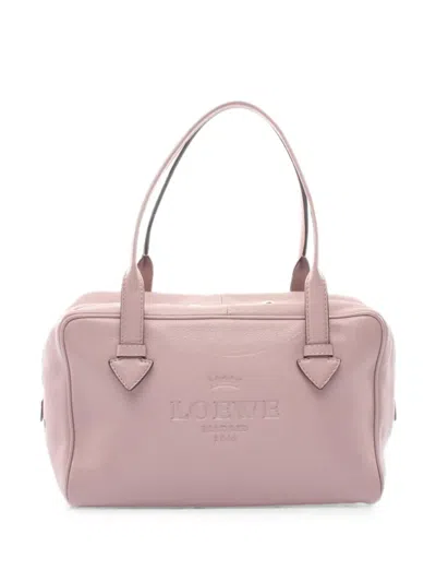 Pre-owned Loewe 2000s Mini Heritage Tote Bag In Pink