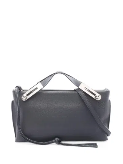 Pre-owned Loewe 2000s Missy Calf Leather Handbag In Grey