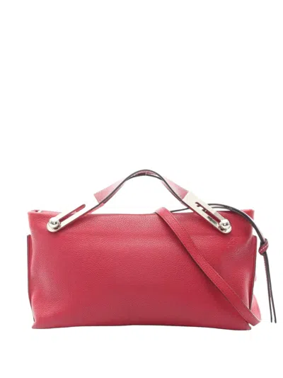 Pre-owned Loewe 2000s Missy Leather Tote Bag In Red