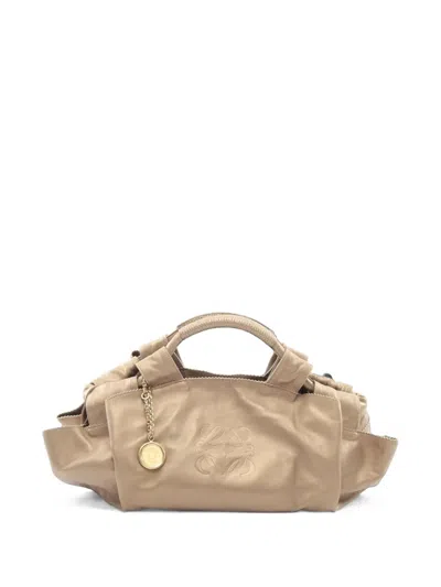 Pre-owned Loewe 2000s Nappa Aire Tote Bag In Gold
