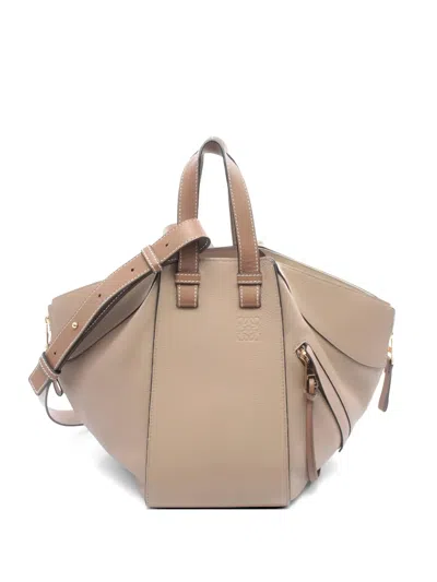 Pre-owned Loewe 2000s Small Hammock Handbag In Neutral