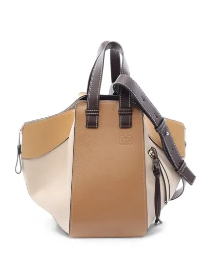 Pre-owned Loewe 2000s Small Hammock Handbag In Neutrals