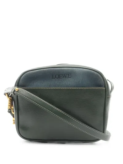 Pre-owned Loewe 2000s Velásquez Zip-fastening Shoulder Bag In グリーン
