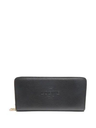 Pre-owned Loewe 2000s Zip-fastening Wallet In Black