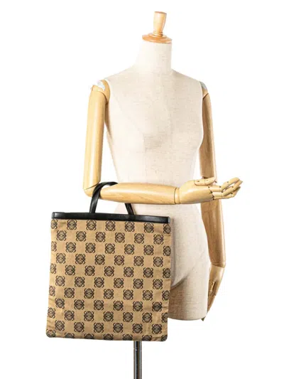 Pre-owned Loewe 2003 Anagram Canvas Tote Bag